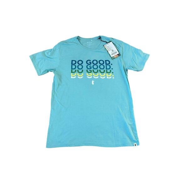 NEW Cotopaxi Do Good Repeat Organic Shirt Sea Glass Teal Mens Large NWT - Picture 1 of 7